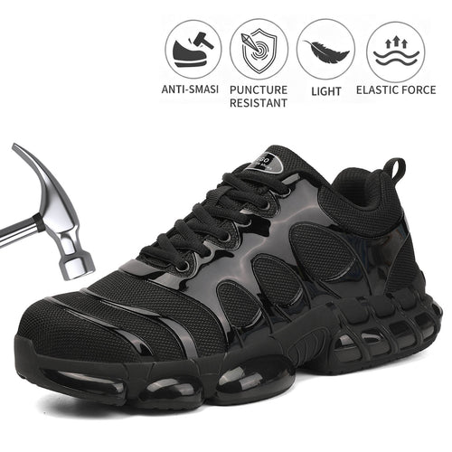 NIFOFISE Safety Shoes for Men Women Steel Toe Puncture Resistant for Work