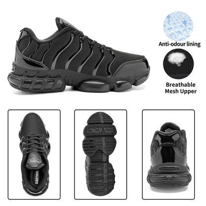 NIFOFISE Steel Toe Work Shoes for Men & Women - Lightweight & Comfortable with Air Cushion, Composite Toe