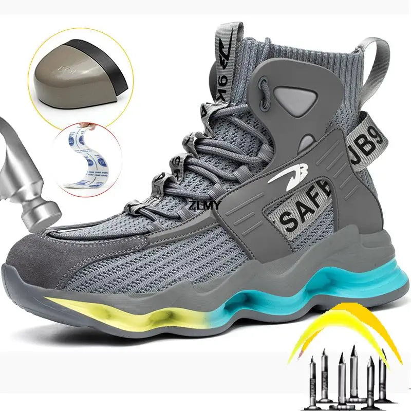 Men's Lightweight Steel Toe Safety Shoes, Puncture-Proof - product view 2