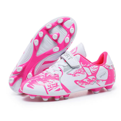 Girls' Soccer Shoes, Magic Tape, TF Studs, Training - product view 1