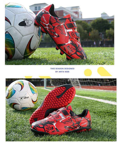 Kids' Soccer Shoes, Magic Tape, Long Studs, Low-Cut - product view 14