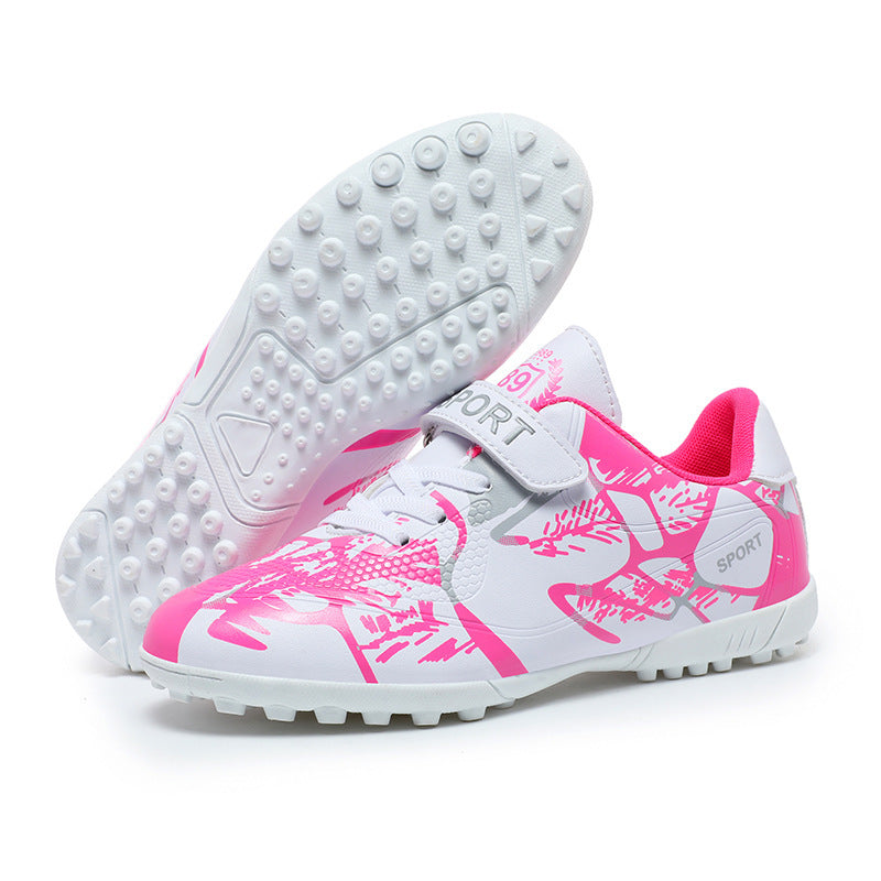 Girls' Soccer Shoes, Magic Tape, TF Studs, Training - product view 3