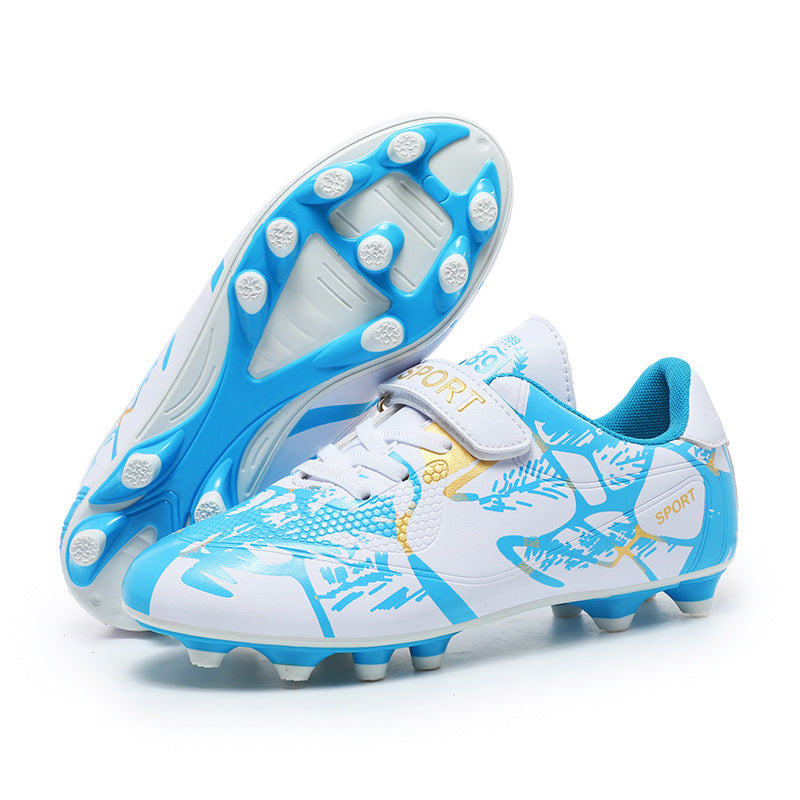 Girls' Soccer Shoes, Magic Tape, TF Studs, Training - product view 5