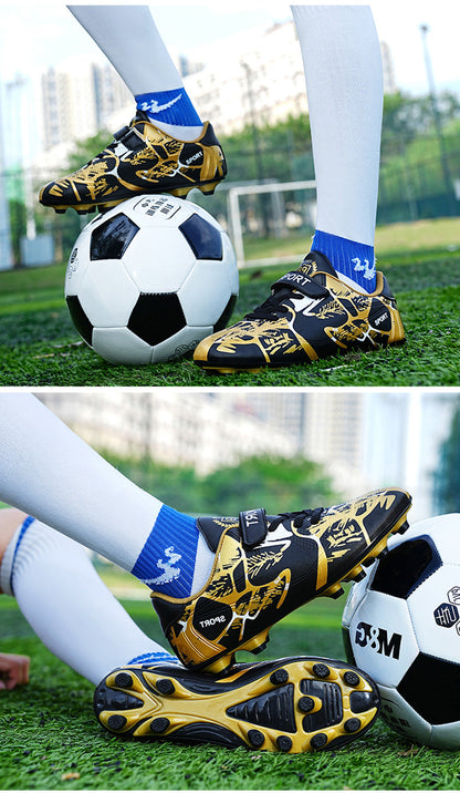 Girls' Soccer Shoes, Magic Tape, TF Studs, Training - product view 11