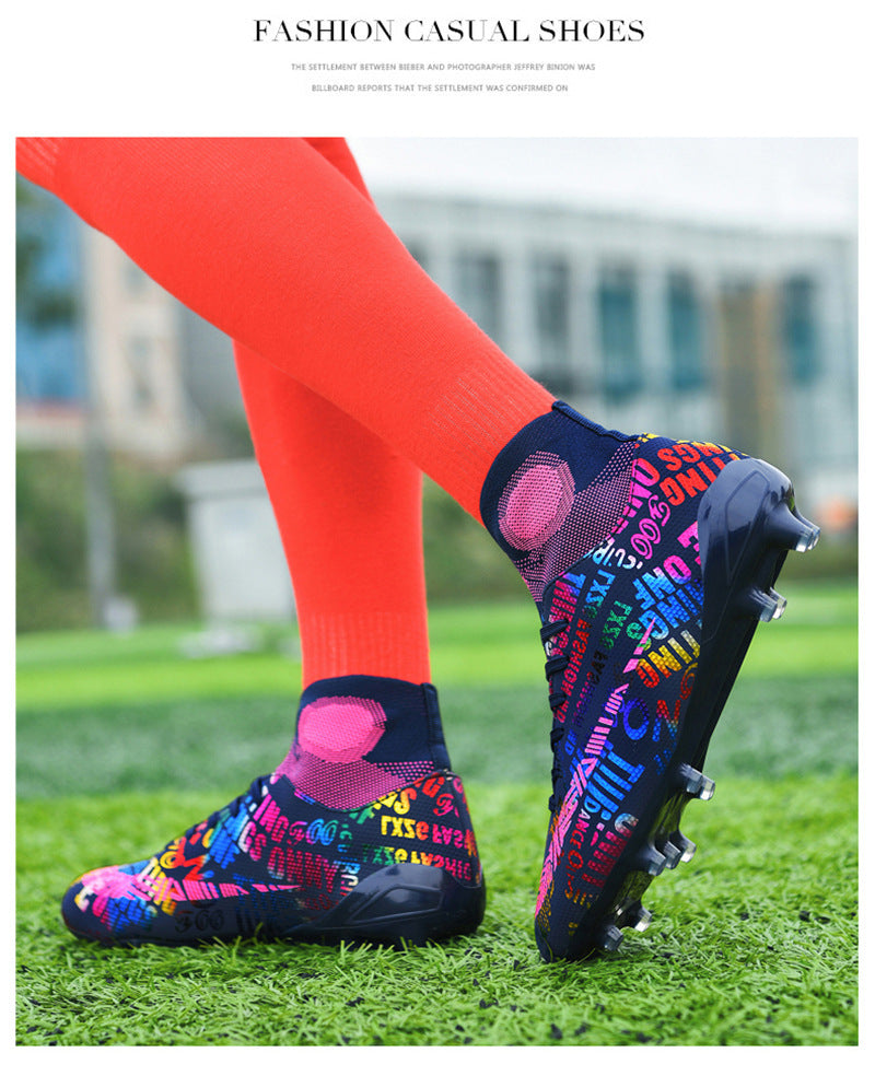 Fashionable High-Top Adult Soccer Cleats - product view 6