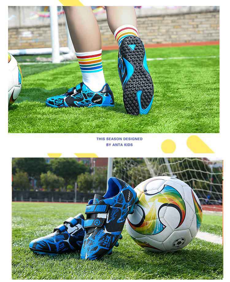 Kids' Soccer Shoes, Magic Tape, Long Studs, Low-Cut - product view 9
