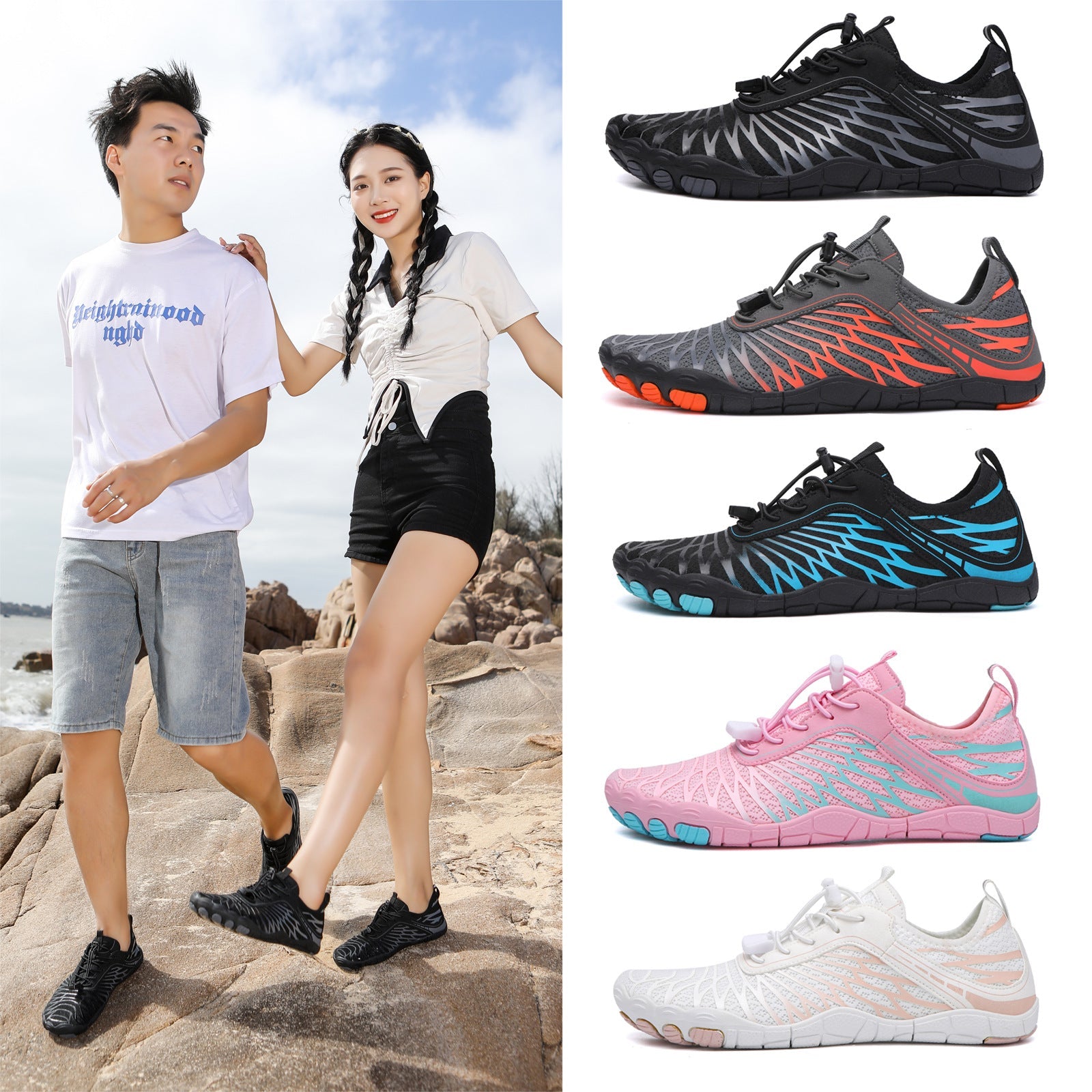 Quick-Dry Water Shoes with Bump-Proof Toe - product view 2